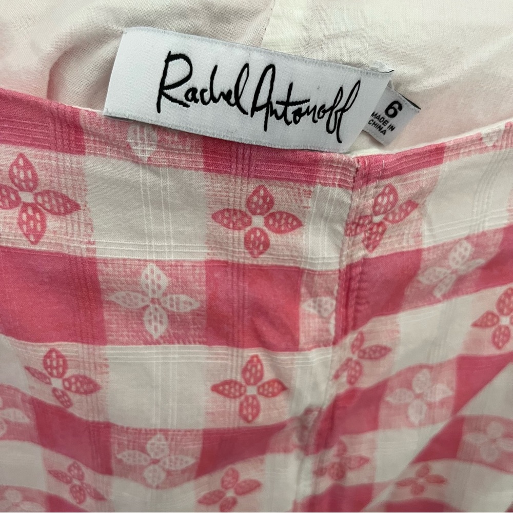 Rachel Antonoff Birdie Pant in Original Pink Tablecloth - Picture 5 of 5